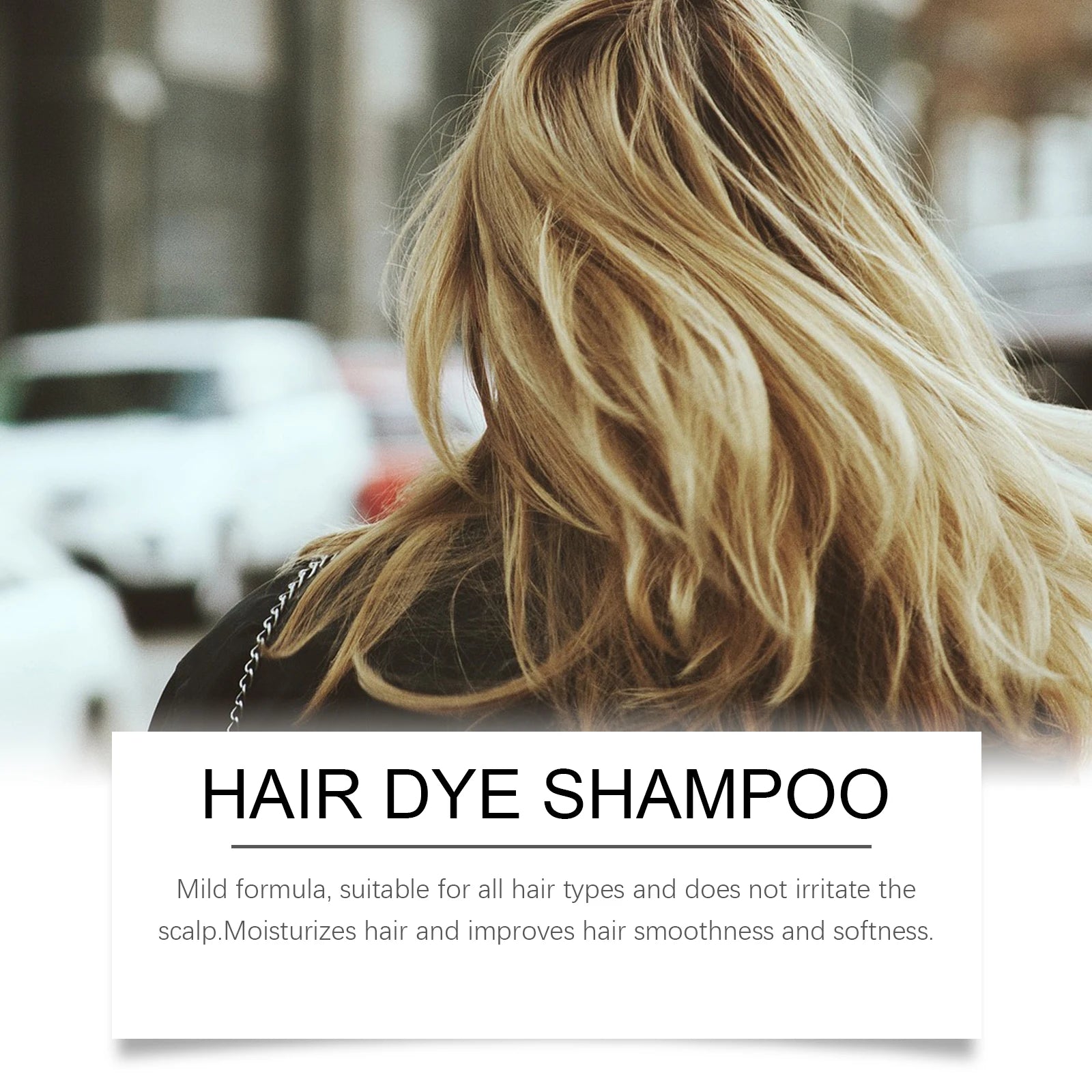 Hairdressing Shampoo Natural Hair Dye Easy to Color Clean Hair Strengthen Nourish Smoothing Non-irritating Fashion Dying Cream