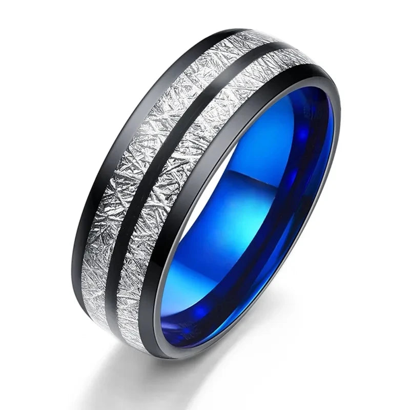 2025 Classical Viking Rune Wood Grain Rings For Men Anniversary Party Jewelry Accessories Gift Fashion Stainess Steel Men Rings