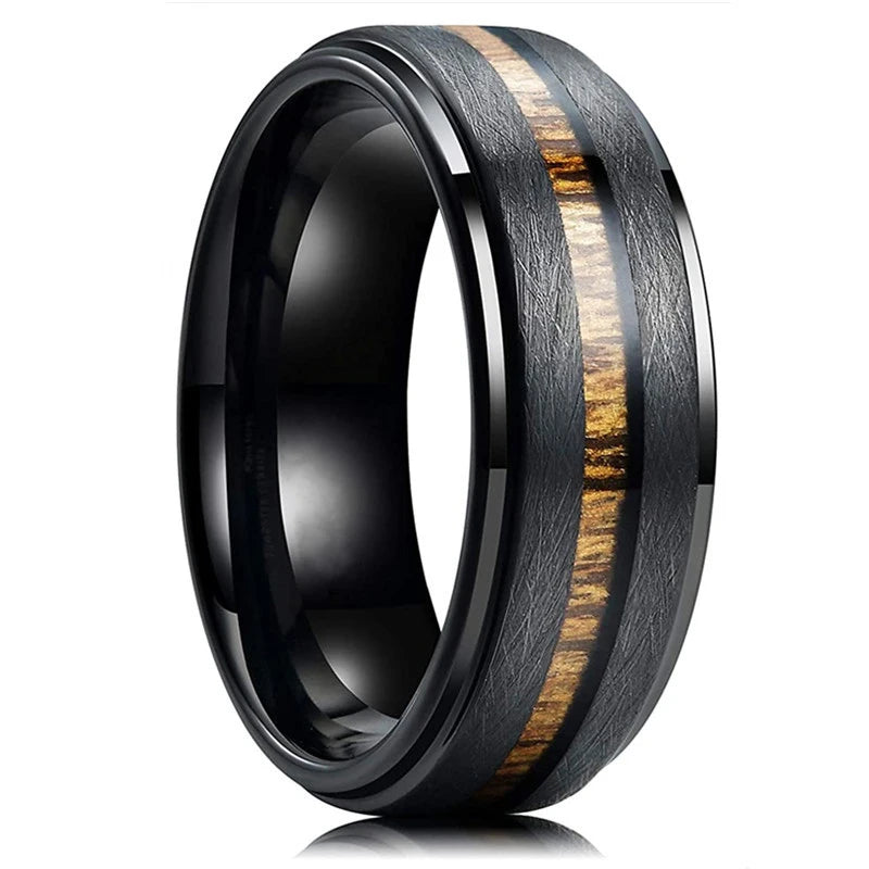 2025 Classical Viking Rune Wood Grain Rings For Men Anniversary Party Jewelry Accessories Gift Fashion Stainess Steel Men Rings