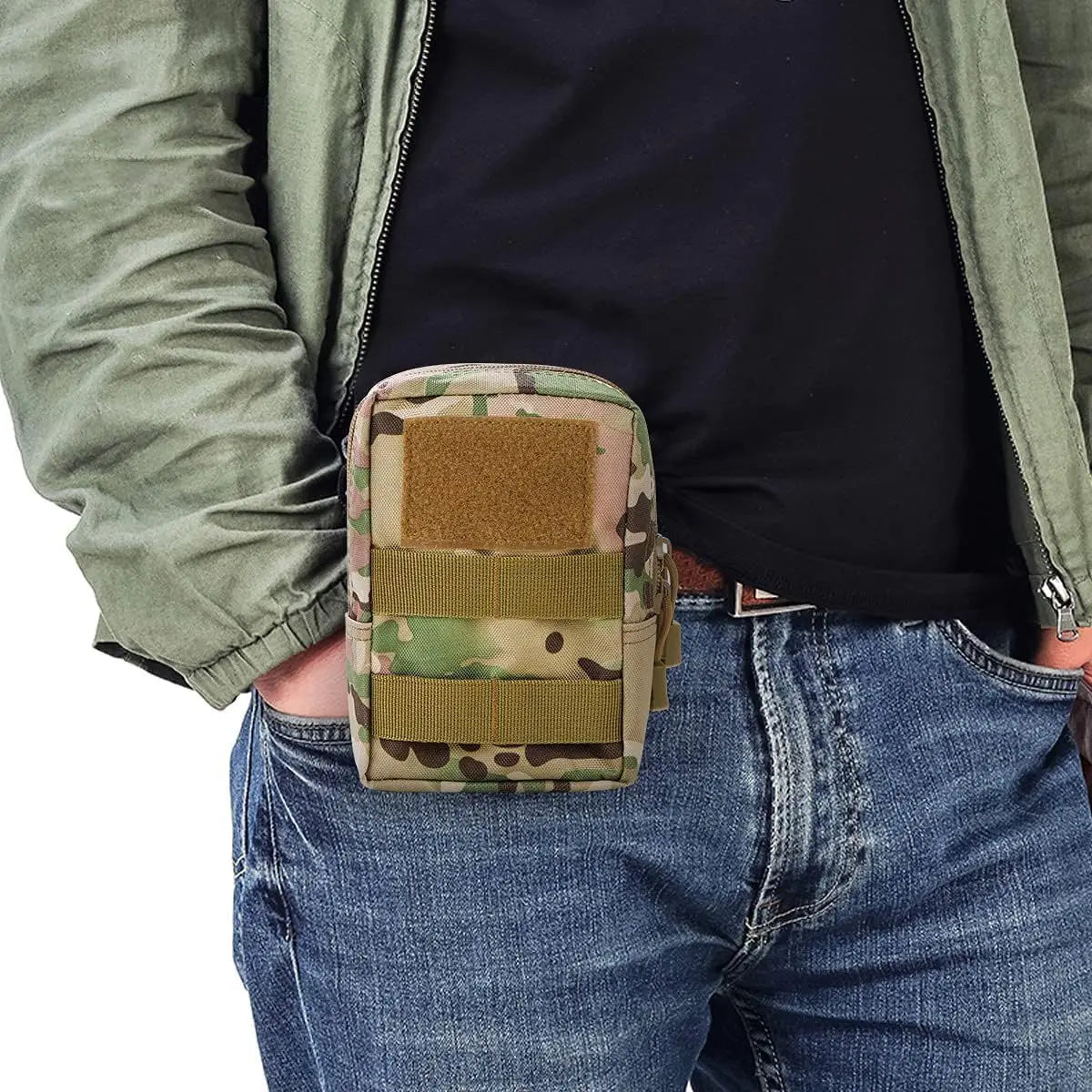 Outdoor Molle Pouch Waist Bag Utility EDC Tool Pack Phone Holder Case Working Hiking Camping Hunting Accessories Organizer Bags
