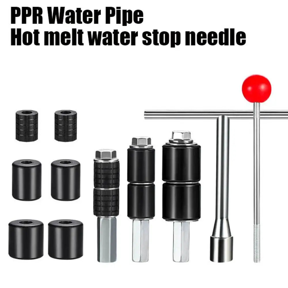 Universal Metal Hot-melt Water Stop Pin 20/25/32 Rubber Water Stop Needle Kitchen Plugging Repair Plumbing Tool Set PPR Pipe