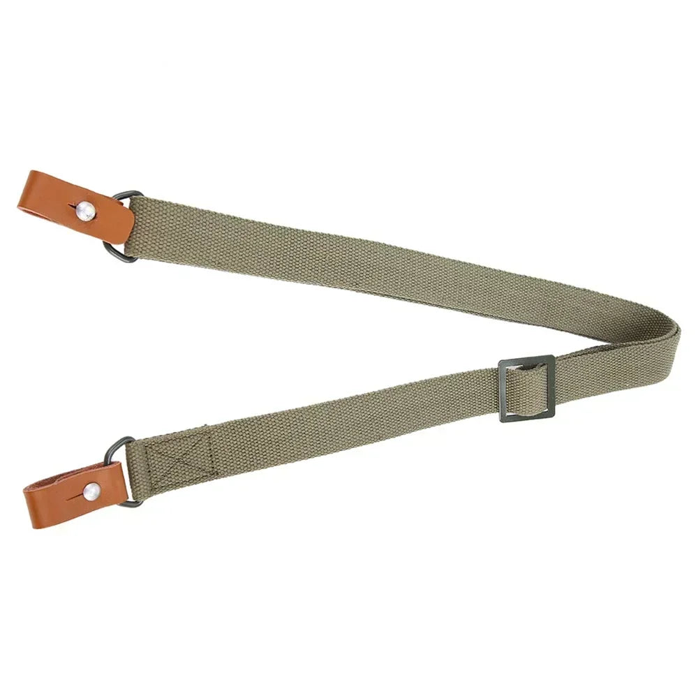 Outdoor Survival Belt Original Gun Sling Airsoft Hunting Shooting Adjustable Leather Two Point AK Rifle Strap Hunt Accessories