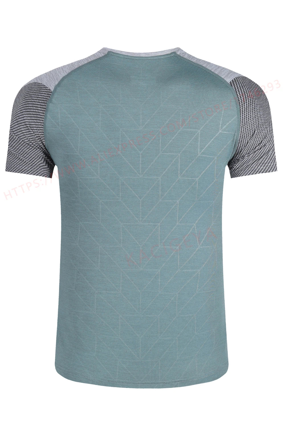 Mens Sport Tee Bodybuilding Gym Running Jogging Short Sleeves Fashion Patchwork Print Breathable Quick Drying Workout Shirts