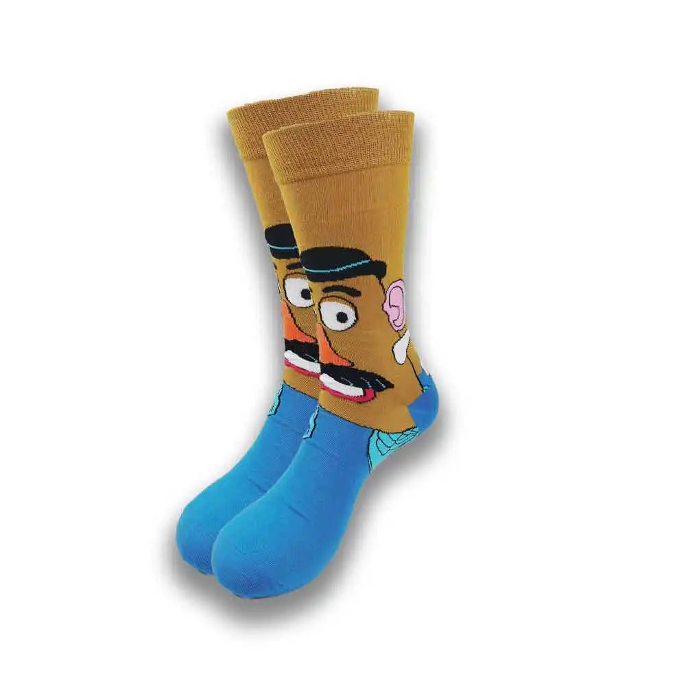 High quality comfortable cartoon characters Men and Women  Latest Design Funny Socks