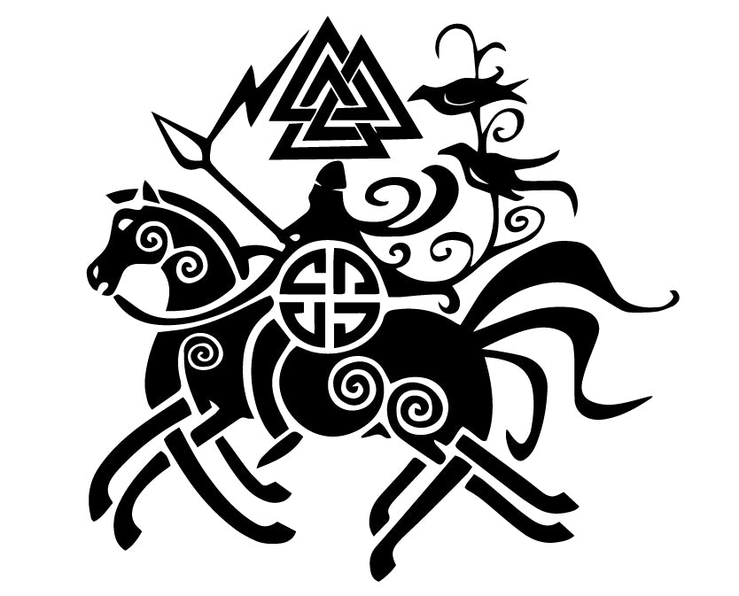 15cm Cartoon Viking Rune Fun Personality Car Window Body Cover Scratches Stickers Stylish, Cute, Exterior Parts PVC Accessories