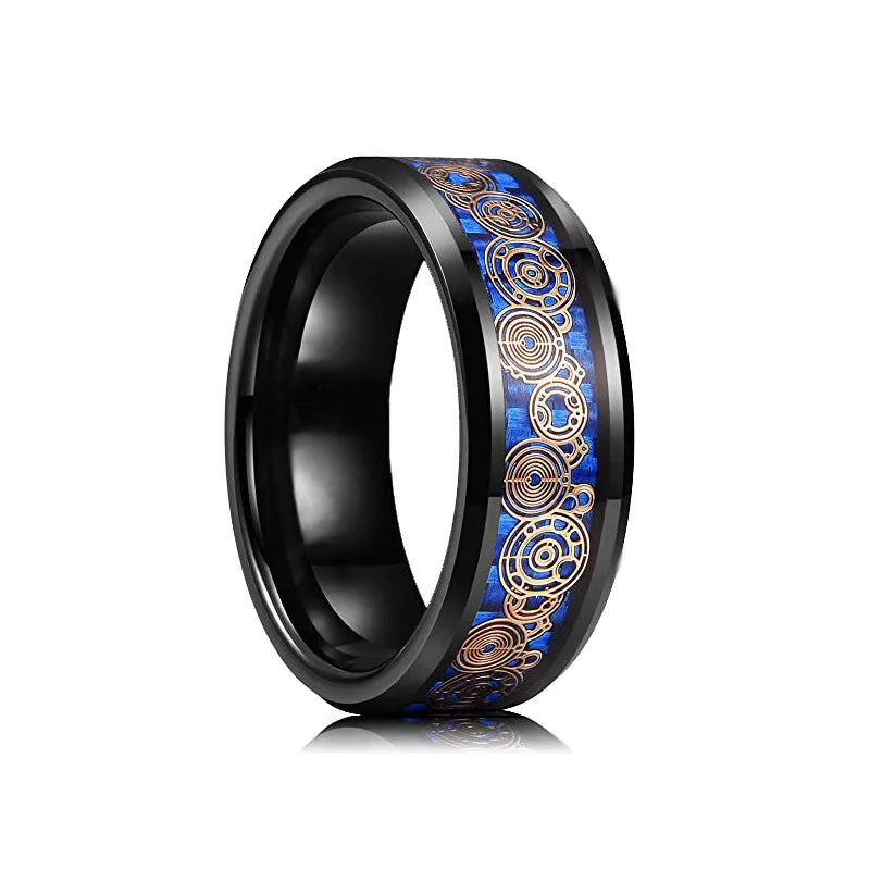 2025 Classical Viking Rune Wood Grain Rings For Men Anniversary Party Jewelry Accessories Gift Fashion Stainess Steel Men Rings