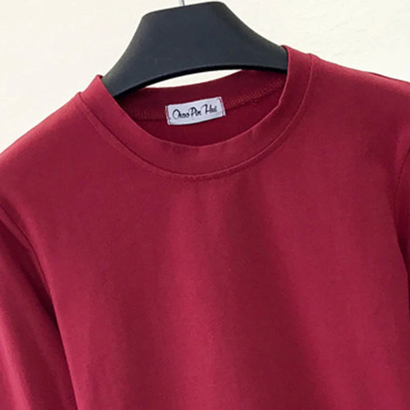 Sexy   Women's Clothing O-Neck Long Sleeve Navel Autumn Base Women's Clothing Fashion Casual Ropa Mujer