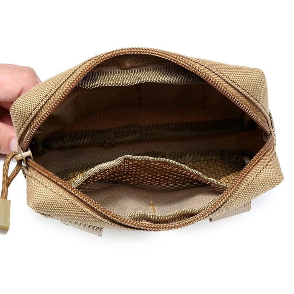 Multi functional accessory miscellaneous bag storage bag can be hung on top of outdoor vest, outdoor backpack belt
