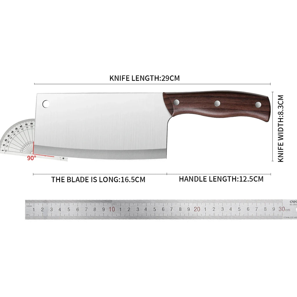 High Quality Kitchen Knives Kitchen Multi-purpose Sharp Slicer Stainless Steel Chef's Meat Knife Cost-effective  knives kitchen