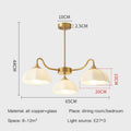 Light Luxury Cream Style Living Room Chandelier Bedroom Dining Room Brass Lamp Attic Lobby Hotel LED Home Lighting Decoration
