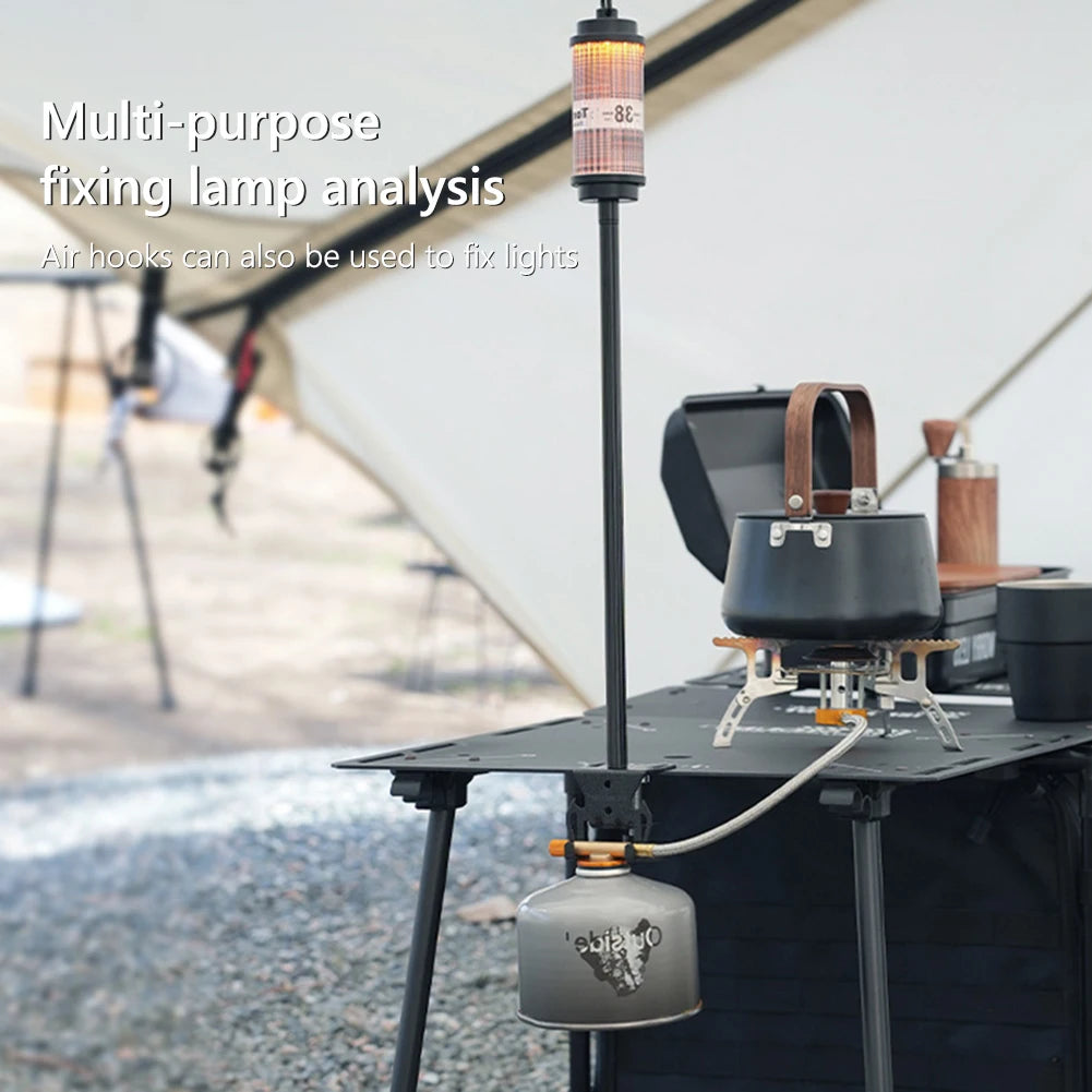 Outdoor Canister Hanging Hook Camp Gas Canister Stand Gas Canister Hanging Hook Camping Accessories for Travel