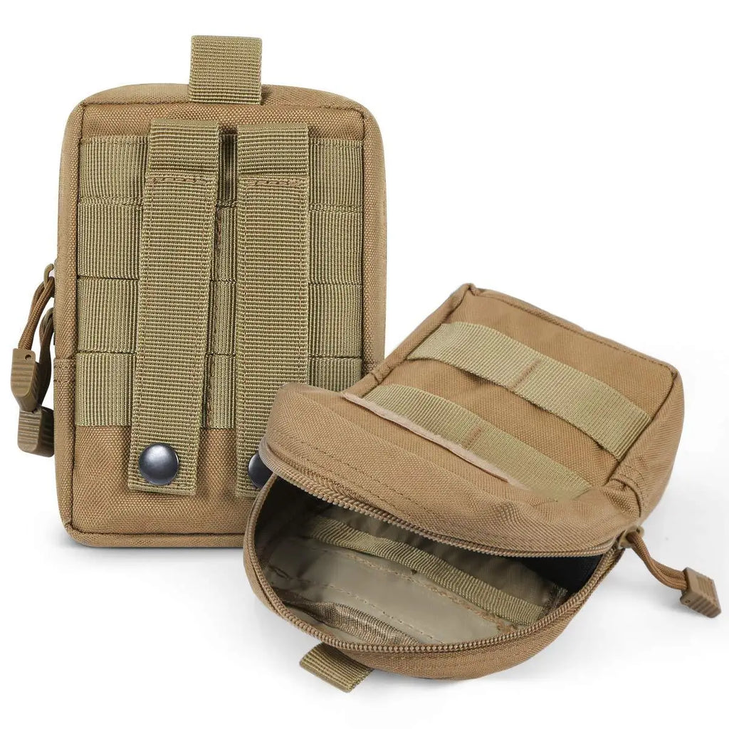 Outdoor Molle Pouch Waist Bag Utility EDC Tool Pack Phone Holder Case Working Hiking Camping Hunting Accessories Organizer Bags