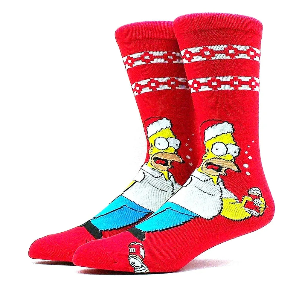 2023 Funny Socks Hot Selling High Quality Anime Socks Men's Women's Funny Socks Personality Fashion Men's Socks Cartoon Socks
