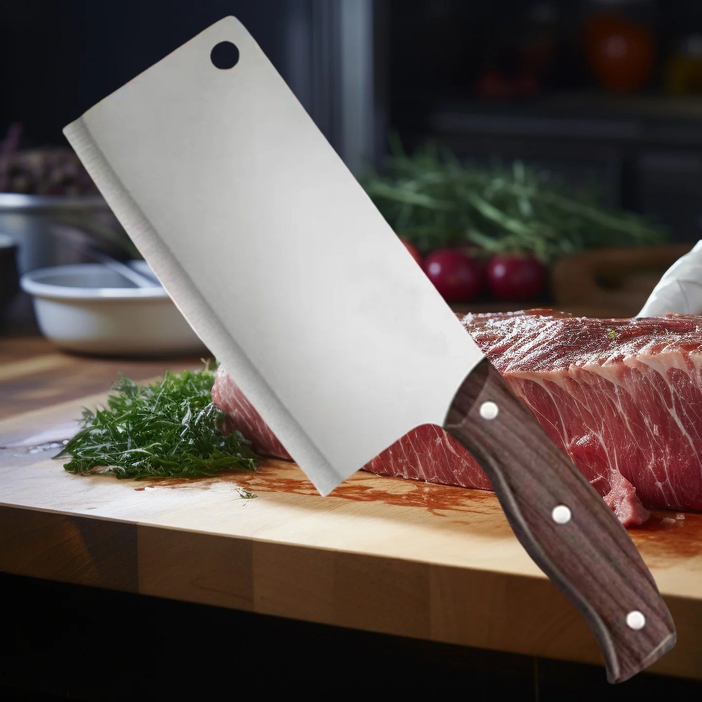 High Quality Kitchen Knives Kitchen Multi-purpose Sharp Slicer Stainless Steel Chef's Meat Knife Cost-effective  knives kitchen