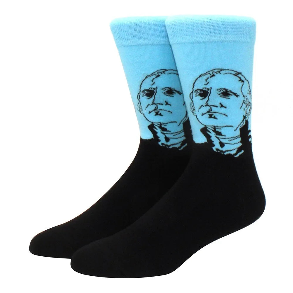 Man Plus Size Socks Art Mural World Famous Art Oil Painting Series Woman Funny Socks