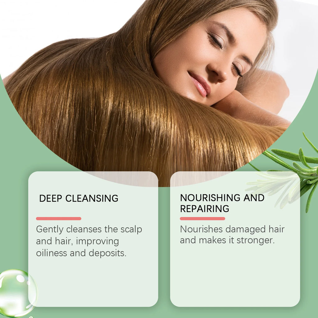 Batana Oil Shampoo Hair Growth Moisturizing Gloss Enhancing Softening Long Lasting Scent Remove Loose Dandruff Flakes Hair Care