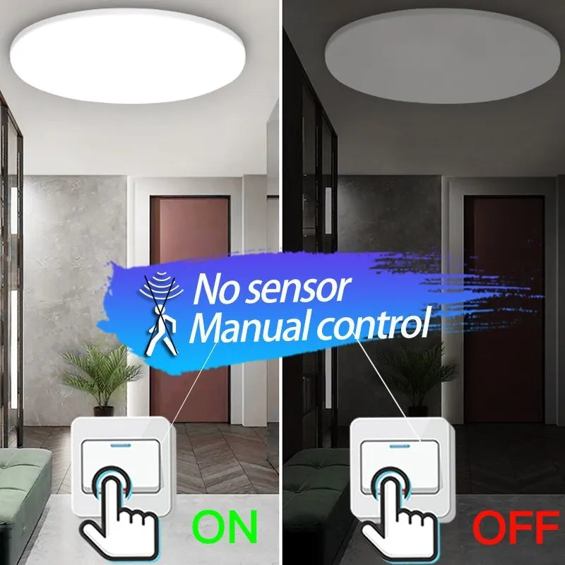 Led Ceiling Light Smart Human Motion Sensor Lamp For Home Porch Stair Garage Corridor Night Automatic Radar Sensor Lights LED