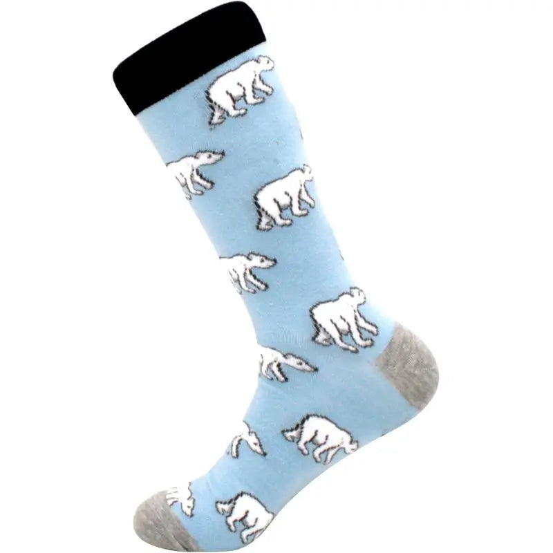 Men's hip hop harajuku socks polka dot alien skateboard checkered animal medium cut funny socks