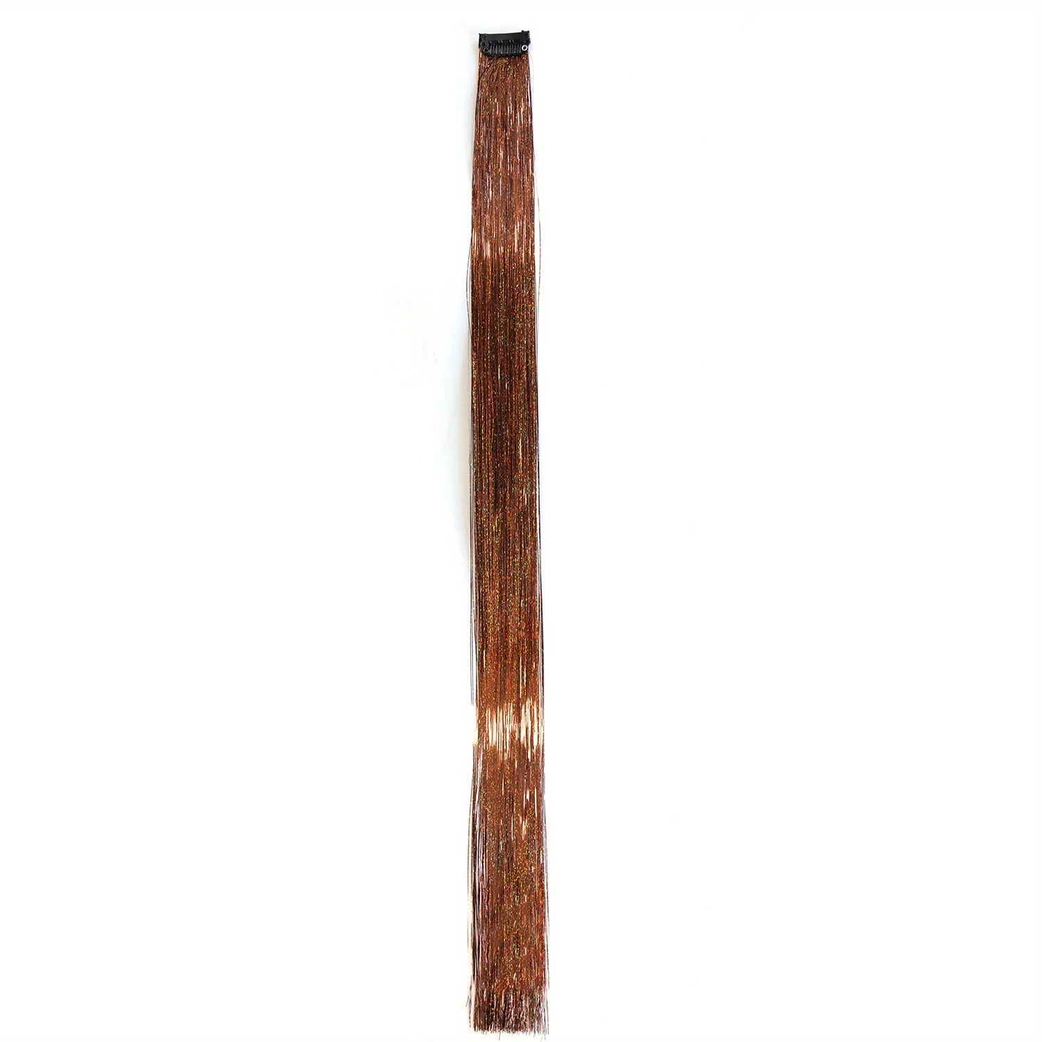 Clip In Hair Tinsel, Fairy Hair Tinsel Kit 22 Inches Glitter Colorful Clip On Tinsel Hair Extensions for Girls Hair Accessories