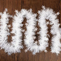 2M Christmas Snowflake Tinsel Garland Xmas Tree Decoration Christmas Metallic Twist Garland Ceiling Hanging New Year Party Decor