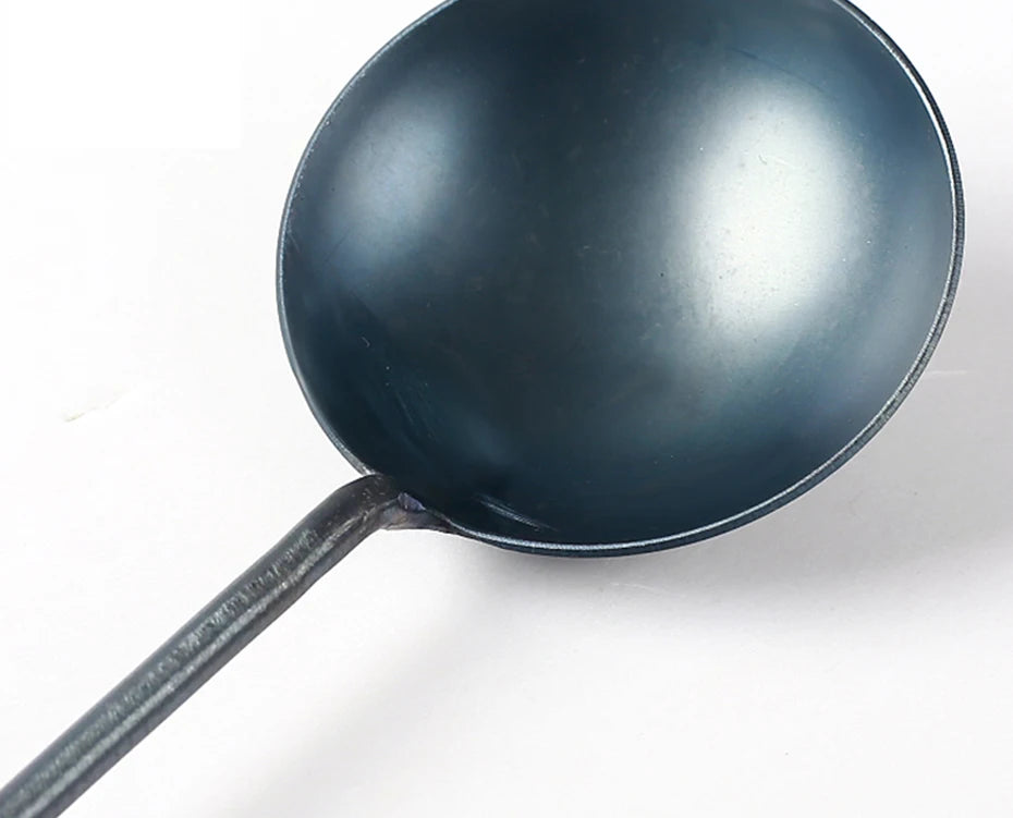 Kitchen Utensils Wok Spatula Spoon Chinese Traditional HandMade Iron Spatula Ladle Wok Tool Set Kitchen Tool Cooking Accessories