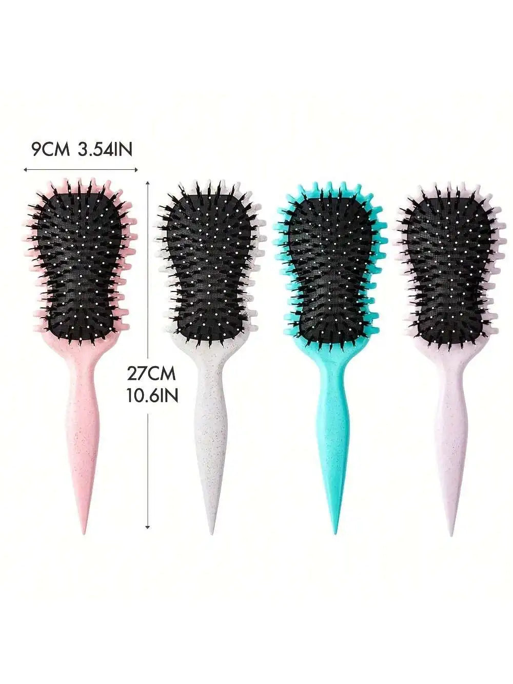 Curly Hair Brush with Black Bristles - Curl Defining and Shaping Comb, Hair Styling Tool Stylish Grooming Tool Durable Hairbrush