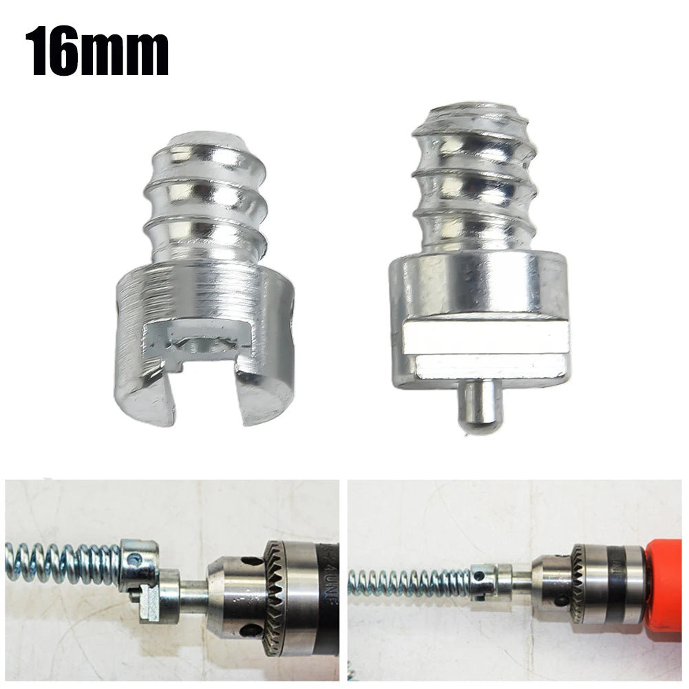 Brand New Spring Connector Galvanized Hot Sale Silver 16mm Carbon Steel Convenient For Electric Drill Pipe Dredge