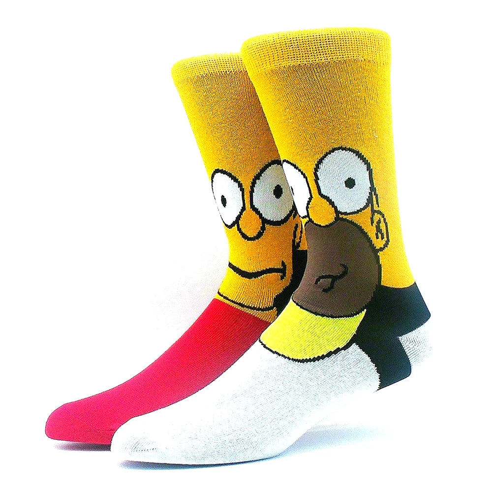 2023 Funny Socks Hot Selling High Quality Anime Socks Men's Women's Funny Socks Personality Fashion Men's Socks Cartoon Socks