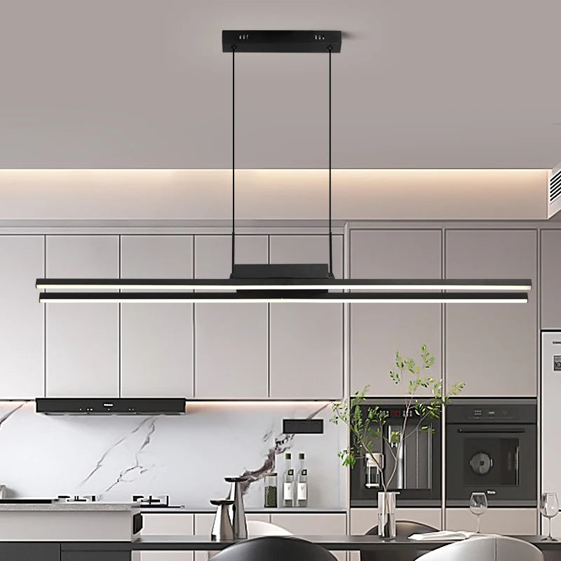 Nordic Pendent Light Double Lumens Chandelier LED Hanging Lamp for Dining Room Bedroom Living Room Home Decorative Lighting