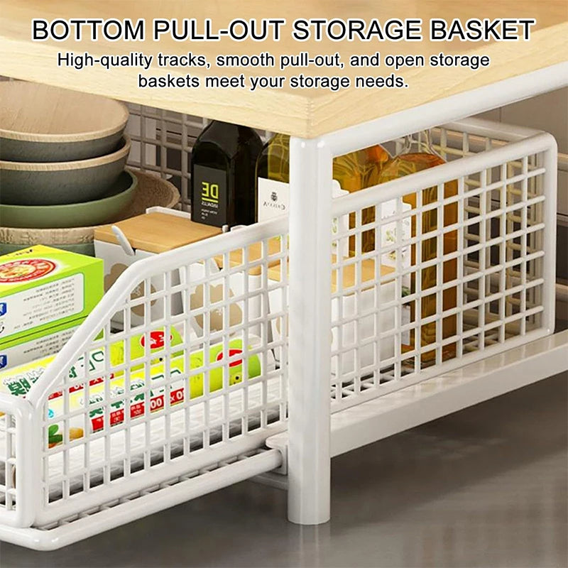 Kitchen Countertop Organizer – Multi-Use Shelf for Microwave, Spices, Coffee Machine & Printer