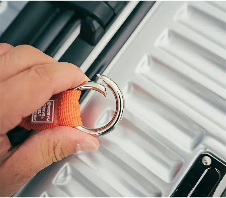 Convenient Luggage Straps Compartment External Hook Outdoor Hiking Bag Hanging Buckle Travel Trolley Case Connecting Rope Strap