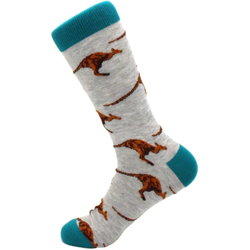 Men's hip hop harajuku socks polka dot alien skateboard checkered animal medium cut funny socks