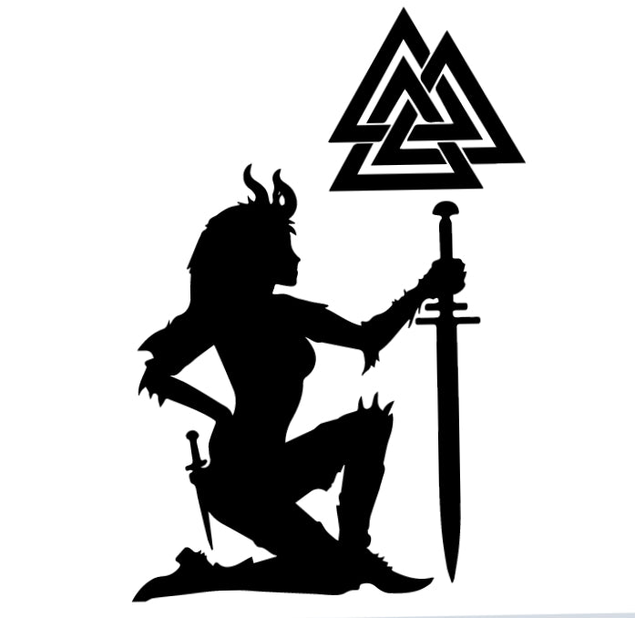 15cm Cartoon Viking Rune Fun Personality Car Window Body Cover Scratches Stickers Stylish, Cute, Exterior Parts PVC Accessories