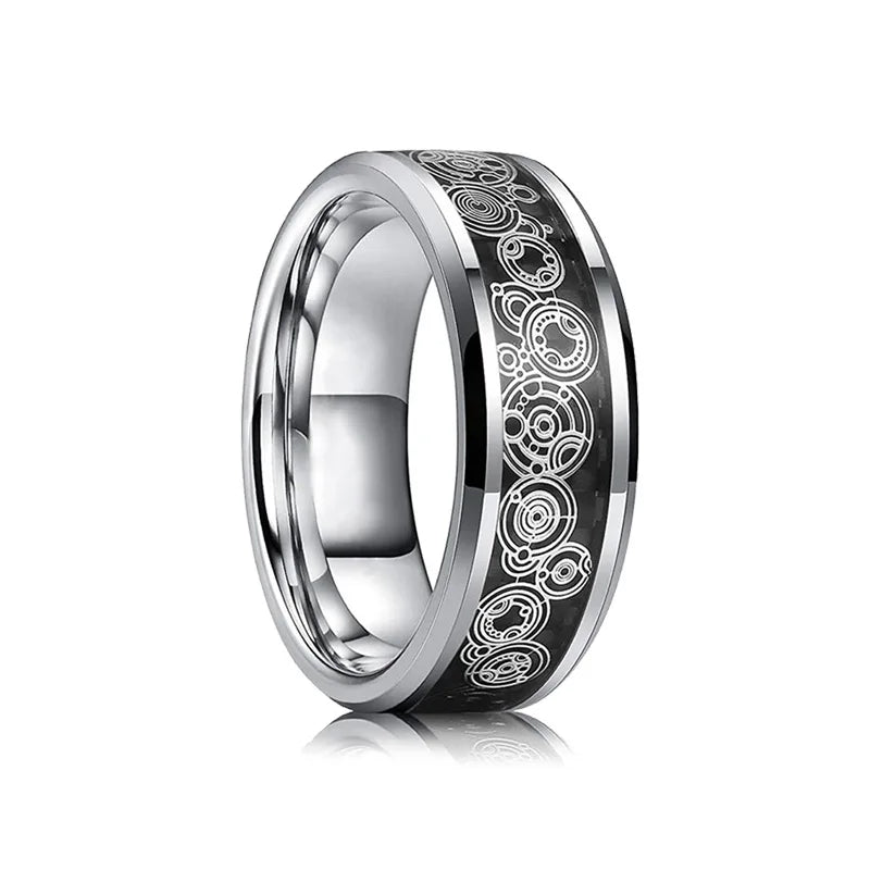 2025 Classical Viking Rune Wood Grain Rings For Men Anniversary Party Jewelry Accessories Gift Fashion Stainess Steel Men Rings