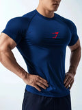 Fitness T-shirt with high elasticity, quick drying and breathable short sleeves suitable for sports running and fitness clothes