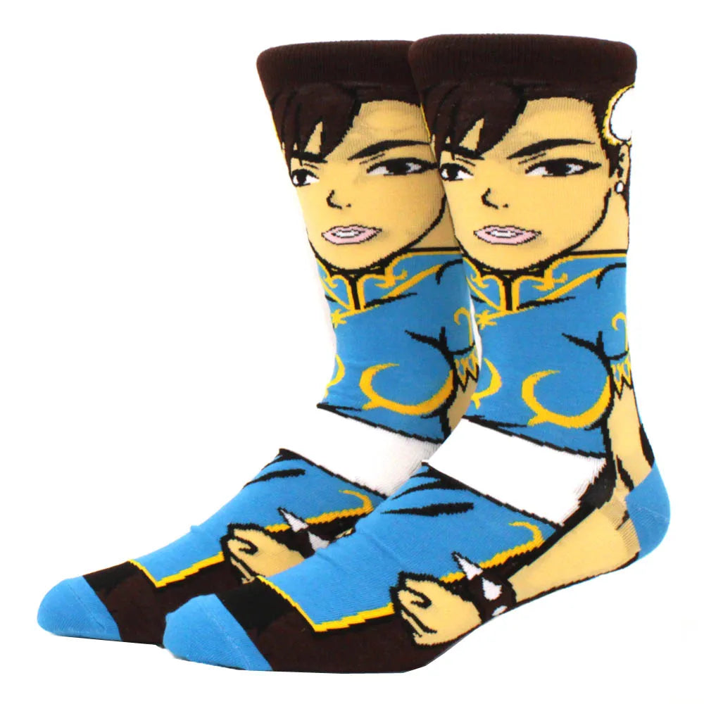 2023 Funny Socks Hot Selling High Quality Anime Socks Men's Women's Funny Socks Personality Fashion Men's Socks Cartoon Socks