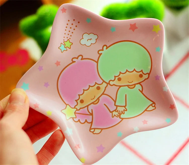 Animal Cartoon Cute Children'S Imitation Ceramic Tableware Cake Snacks Dry Fruit Plates Small Dishes Dishes Kitchen Utensils