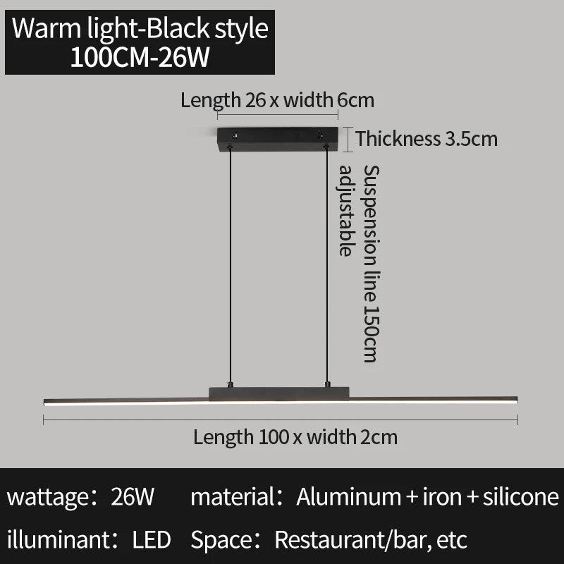 Nordic Pendent Light Double Lumens Chandelier LED Hanging Lamp for Dining Room Bedroom Living Room Home Decorative Lighting