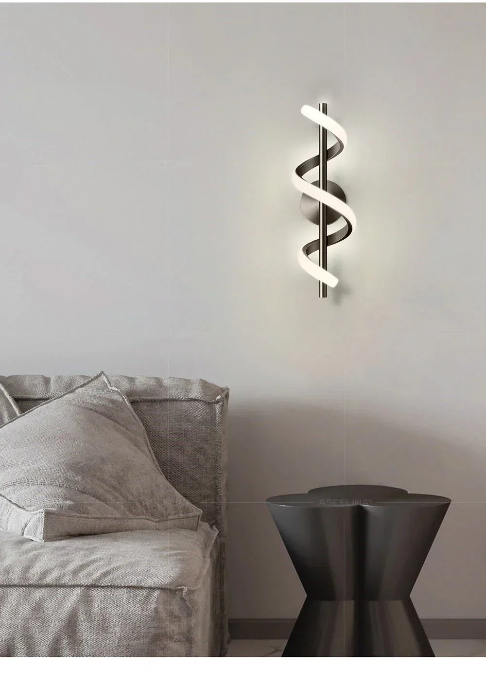 Modern LED Wall Lamp White Warm Light For Living Room Corridor Bedroom Bedside Staircase Home Indoor Lighting Fixtures
