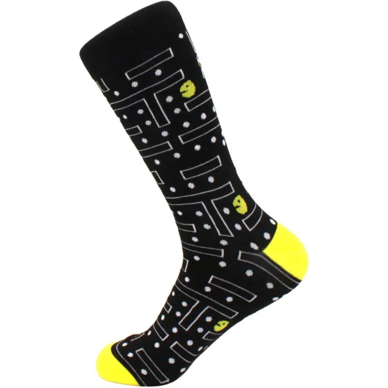 Men's hip hop harajuku socks polka dot alien skateboard checkered animal medium cut funny socks