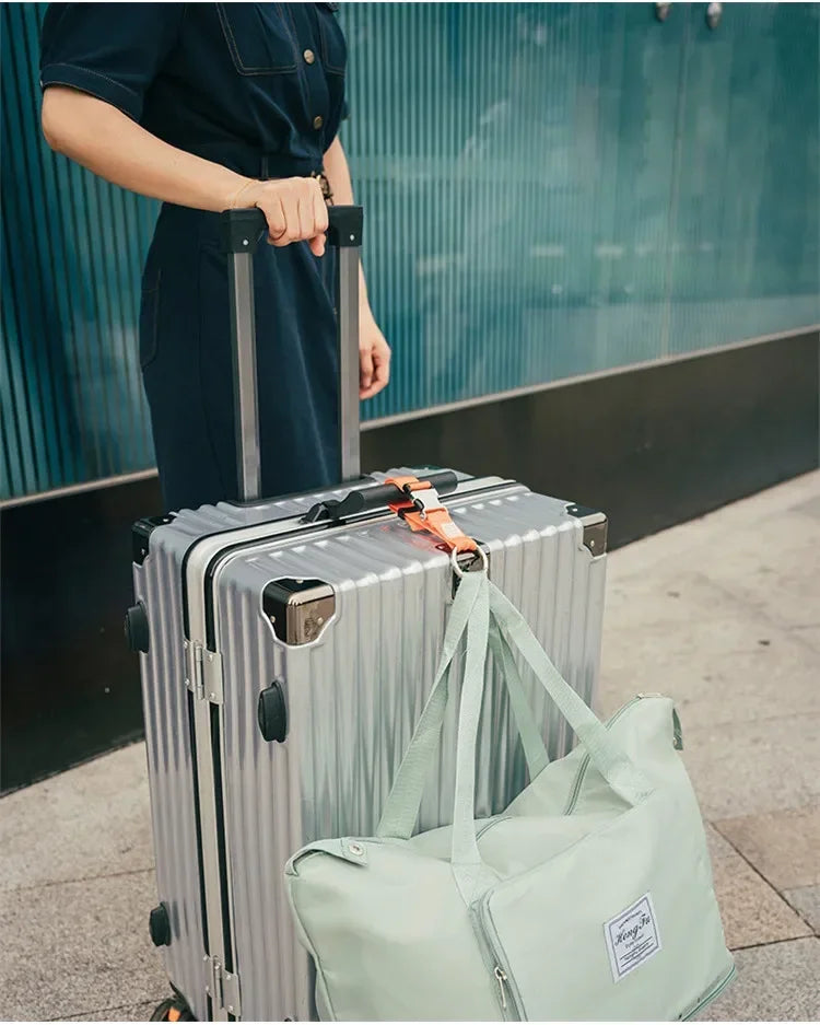 Convenient Luggage Straps Compartment External Hook Outdoor Hiking Bag Hanging Buckle Travel Trolley Case Connecting Rope Strap
