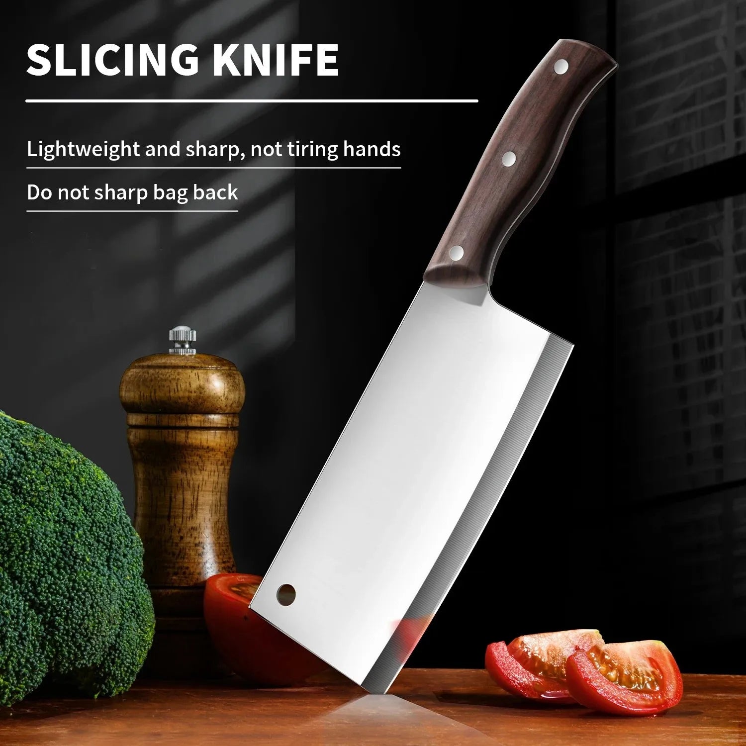 High Quality Kitchen Knives Kitchen Multi-purpose Sharp Slicer Stainless Steel Chef's Meat Knife Cost-effective  knives kitchen