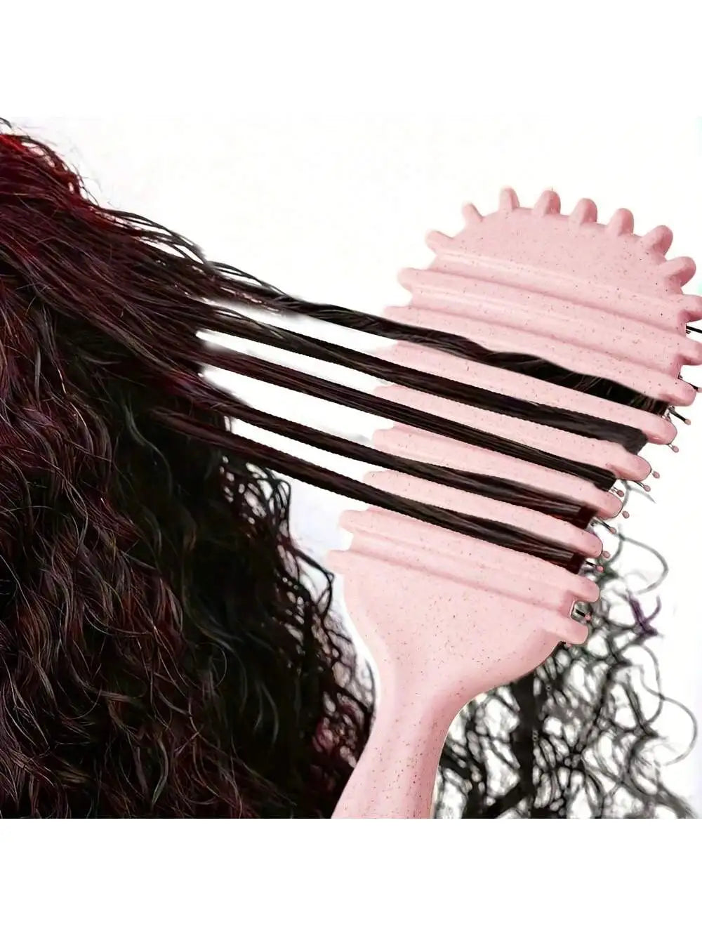 Curly Hair Brush with Black Bristles - Curl Defining and Shaping Comb, Hair Styling Tool Stylish Grooming Tool Durable Hairbrush