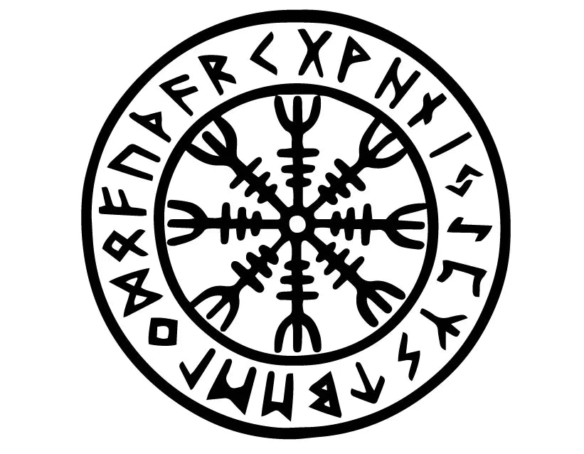 15cm Cartoon Viking Rune Fun Personality Car Window Body Cover Scratches Stickers Stylish, Cute, Exterior Parts PVC Accessories