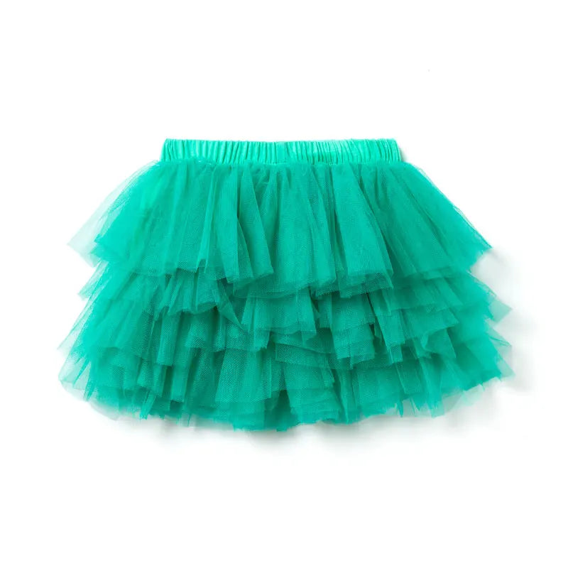 0-6Year Baby Girl Clothing Dance Skirts Solid Gauze Children Kids Mini Casual Tutu Skirts