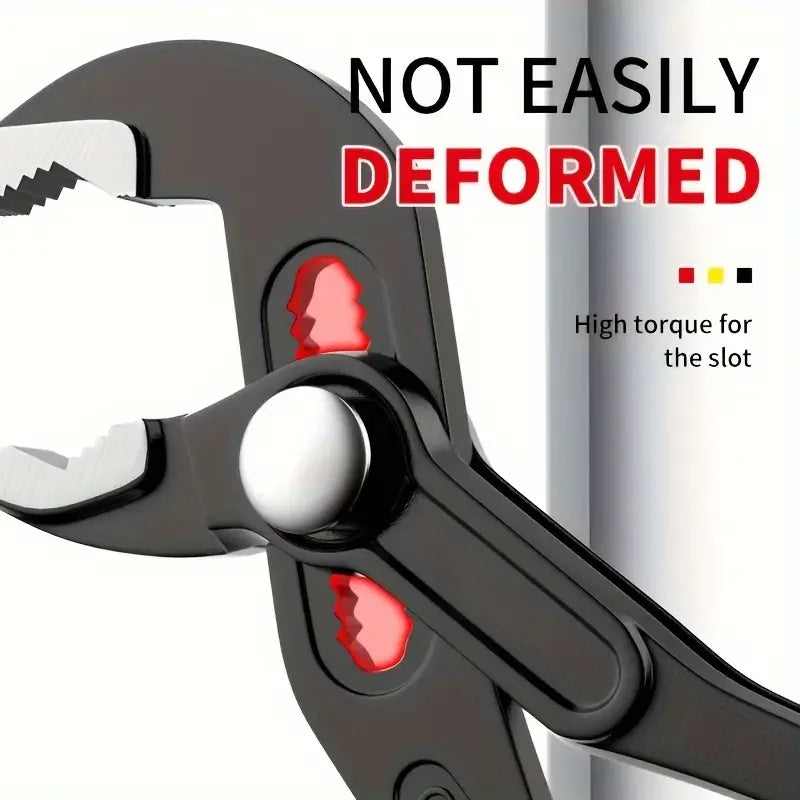 Adjustable Multifunctional Pump Pliers, Large Opening Pipe Pliers, Multipurpose Power Pliers for Plumbing & DIY Projects