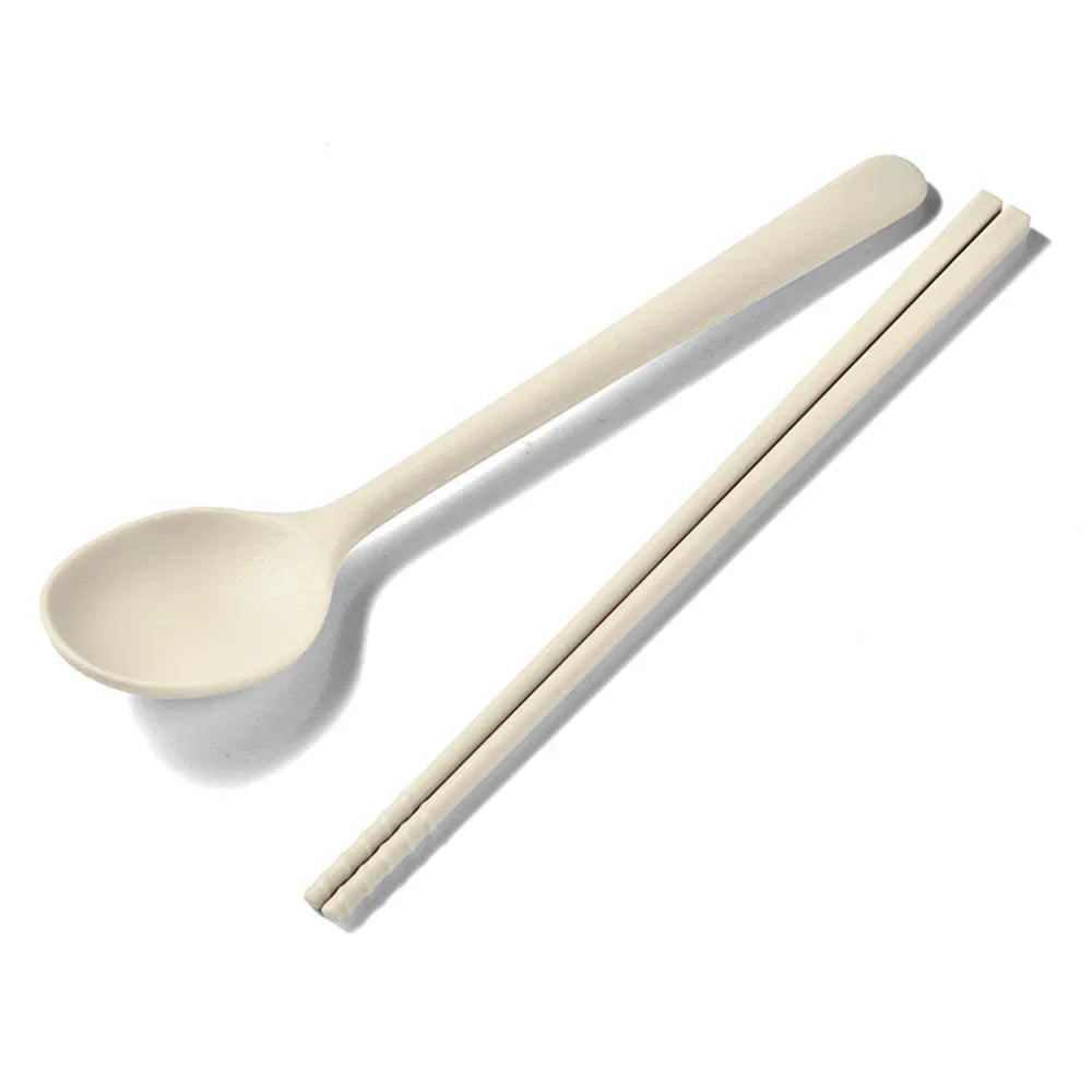 Silicone Kitchen Utensil Collection for Dining Sushi Chopsticks Coffee Dessert Spoons