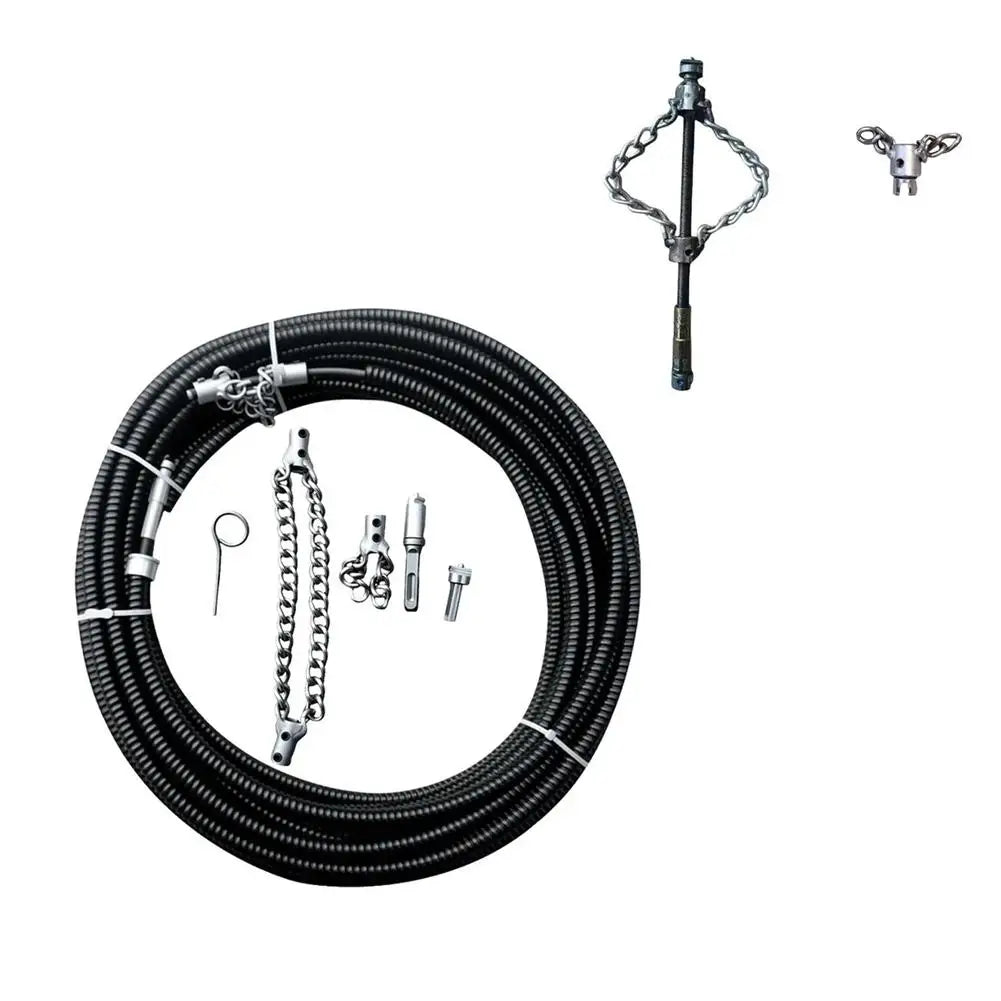 Electrical Drain Cleaner Dredging Sewer Special Tool Tool Solid Chain Dredging Spring Oil Stain Blocking Pipeline Dredging Tool