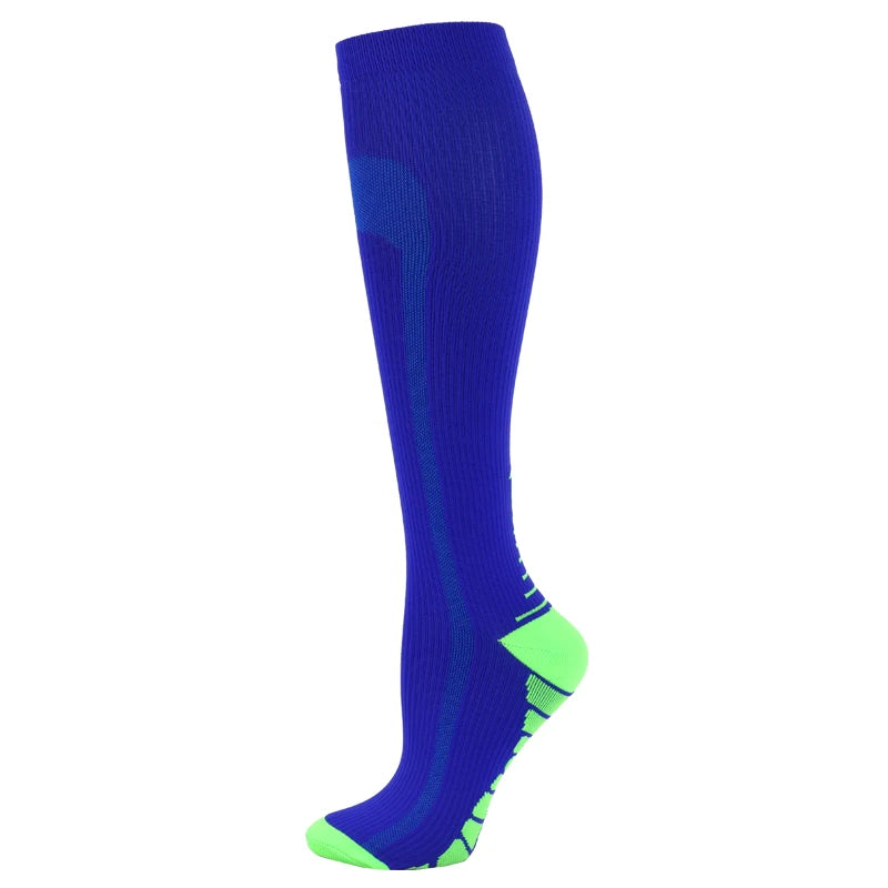 Unisex Compression Socks 30 Mmhg Sport Socks Soccer Football Socks Arrow Pattern Thigh Tube Socks Outdoor Running Fitness Socks