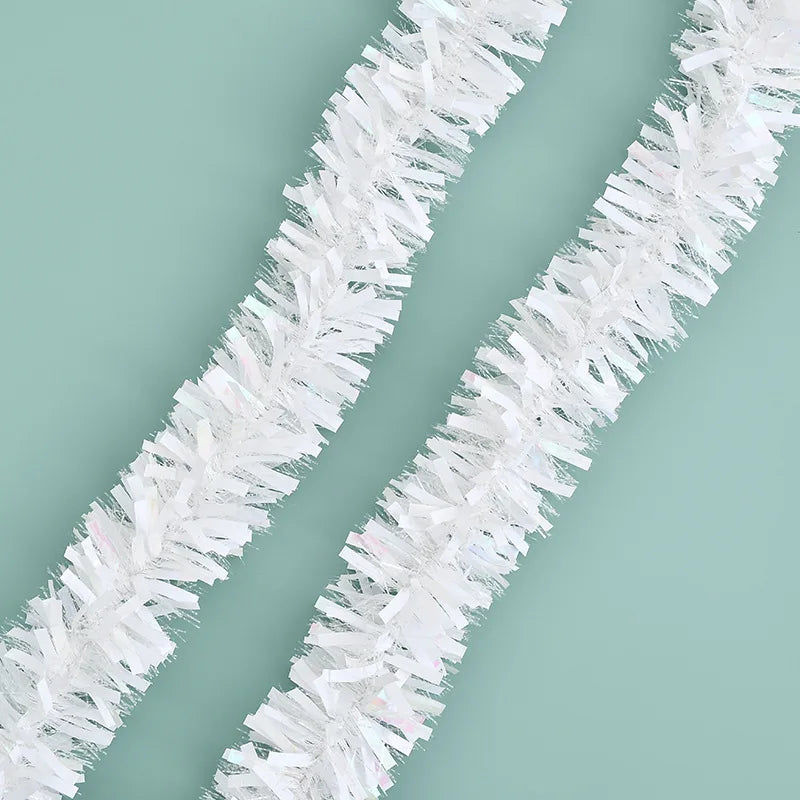 Hot Christmas Tree Tinsel Garland Metallic Streamers Celebrate a Holiday Party Indoor and Outdoor Party Decorations Supplies